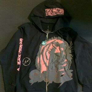 Brand new Travis Scott Cactus Jack For Fragment Sunrise zip up Hoodie - size S